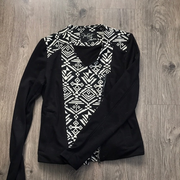 Tribal Pattern Fitted Cotton Jacket - Picture 1 of 4